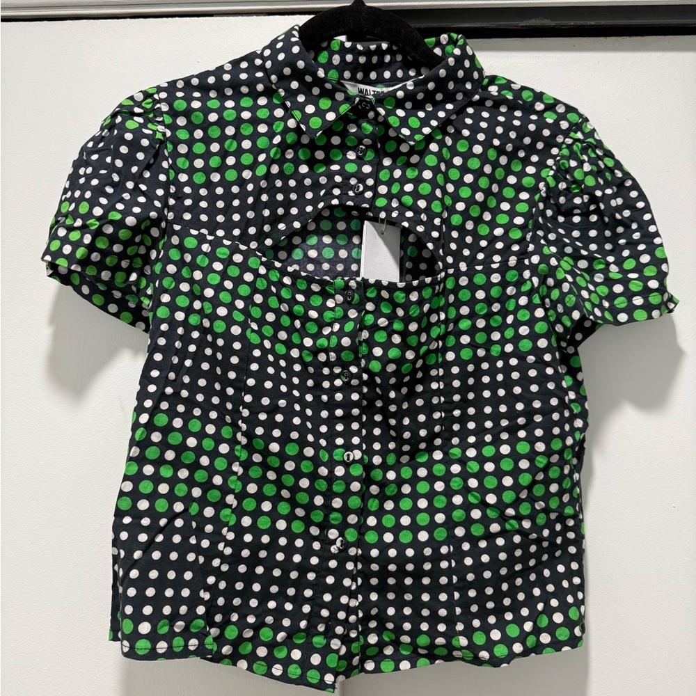 Anthropologie Walter Baker Short Sleeve Blouse Women’s Size Small